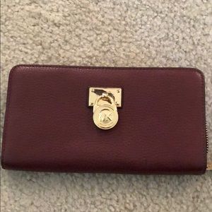 Michael Kors wallet. Maroon red.